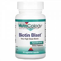 Nutricology, Biotin Blast, 90 вегетарианских капсул