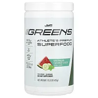 JYM Supplement Science, Greens, Athlete&#x27;s Premium Superfood, Watermelon Cucumber Cooler, 15.3 oz (435 g)