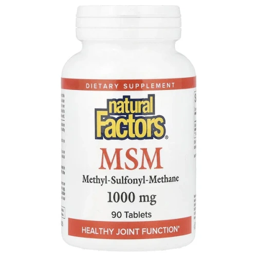 Natural Factors, MSM, 1,000 mg, 90 Tablets