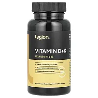 Legion Athletics, Vitamin D+K, 60 Capsules