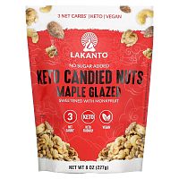 Lakanto, Keto Candied Nuts, Maple Glazed, 8 oz (227 g)