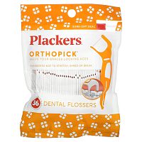 Plackers, Orthopick, зубочистки с нитью, 36 шт.