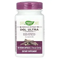 Nature&#x27;s Way, Premium Extract, DGL Ultra, 75 mg, 90 Vegan Capsules