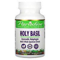 Paradise Herbs, Organics, Holy Basil, 60 Vegetarian Capsules