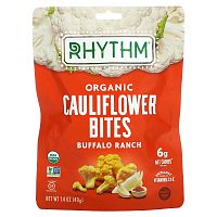 Rhythm Superfoods, Органическая цветная капуста, Buffalo Ranch, 40 г (1,4 унции)