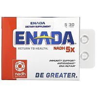 ENADA, NADH 5x, 5 мг, 30 таблеток