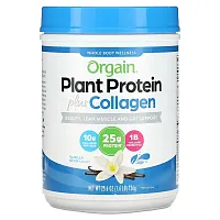 Orgain, Plant Protein Plus Collagen, Vanilla Bean, 1.6 lb (726 g)