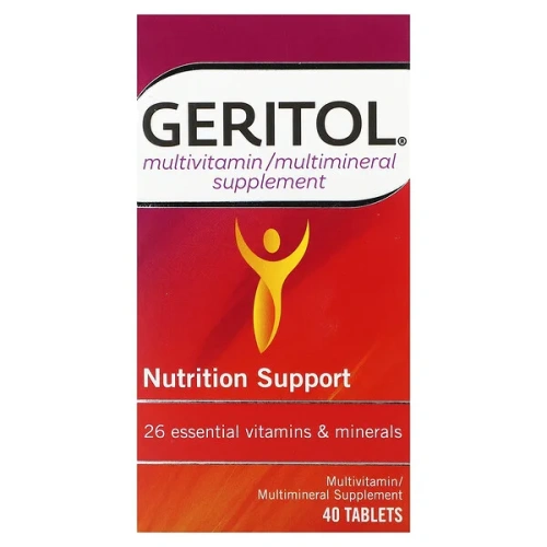 Geritol, Multivitamin/Multimineral Supplement, 40 Tablets