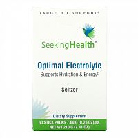 Seeking Health, Optimal Electrolyte, Seltzer, 30 упаковок в стиках по 7 г (0,25 унции)