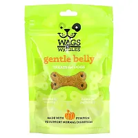 Wags &amp; Wiggles, Gentle Belly, Treats for Dogs, Chicken, 5.5 oz (156 g)