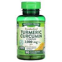 Nature&#x27;s Truth, Turmeric Curcumin Complex Plus BioPerine Black Pepper Extract, Standardized, 2,000 mg, 90 Quick Release Capsules (1,000 mg per Capsule)