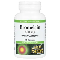 Natural Factors, Bromelain, 500 mg, 90 Capsules