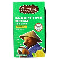 Celestial Seasonings, Sleepytime, зеленый чай, со вкусом лимона и жасмина, без кофеина, 20 чайных пакетиков, 31 г (1,1 унции)