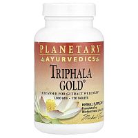 Planetary Herbals, Ayurvedics, Triphala Gold®, 1,000 mg, 120 Tablets (500 mg per Tablet)