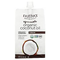 Nutiva, Органическое жидкое кокосовое масло, первого отжима, 355 мл (12 жидк. унций)