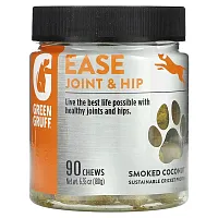 Green Gruff, Ease Joint &amp; Hip, Smoked Coconut, 90 Chews, 6.35 oz (180 g)