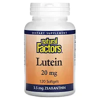 Natural Factors, Lutein, 20 mg, 120 Softgels