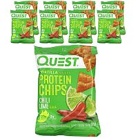 Quest Nutrition, Tortilla Style Protein Chips, Chili Lime, 8 Bags, 1.1 oz (32 g) Each