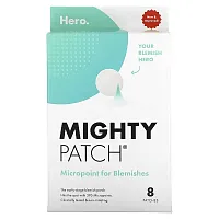 Hero Cosmetics, Mighty Patch, Micropoint For Blemishes, 8 Patches