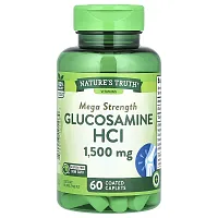 Nature&#x27;s Truth, Glucosamine HCl, Mega Strength, 1,500 mg, 60 Coated Caplets