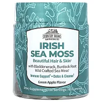 Country Farms, Irish Sea Moss Gummies, Green Apple , 60 Gummies