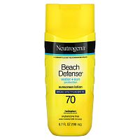 Neutrogena, Солнцезащитный лосьон Beach Defense, SPF 70, 198 мл (6,7 жидк. Унции)