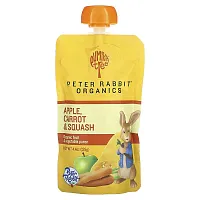 Pumpkin Tree Organics, Peter Rabbit Organics, Organic Fruit &amp; Vegetable Puree, Apple, Carrot &amp; Squash, 4.4 oz (125 g)