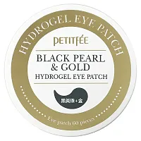 Petitfee, Black Pearl &amp; Gold Hydrogel Eye Patch, 60 Patches