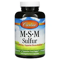 Carlson, MSM Sulfur, 1,000 mg, 180 Vegetarian Capsules