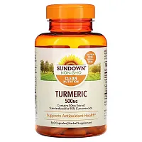 Sundown Naturals, Turmeric, 500 mg, 140 Capsules