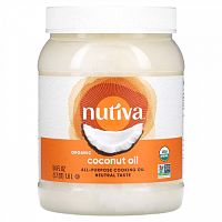 Nutiva, кокосовое масло, рафинированное, 1,6 л (54 жидк. унции)