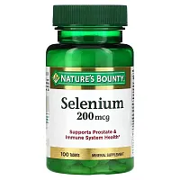 Nature&#x27;s Bounty, Selenium, 200 mcg, 100 Tablets