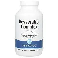 Lake Avenue Nutrition, Resveratrol Complex, 500 mg, 250 Veggie Capsules