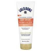 Gold Bond, Body Bright, Daily Body &amp; Face Lotion, For Normal to Dry Skin, 8 oz (226 g)