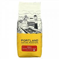 Portland Coffee Roasters, Органический кофе, цельные зерна, темная обжарка, французский, 907 г (2 фунта)