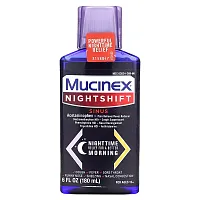 Mucinex, Nightshift, Sinus, Ages 12+, 6 fl oz (180 ml)