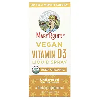 MaryRuth&#x27;s, Vegan Vitamin D3 Liquid Spray, Unflavored, 1 fl oz (30 ml)