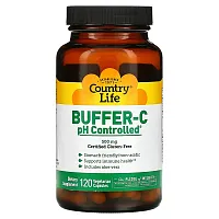 Country Life, Buffer-C, pH Controlled, 500 mg, 120 Vegetarian Capsules