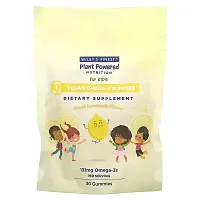 Wiley&#x27;s Finest, Plant Powered Nutrition, Vegan Omega-3 Gummies, For Kids, Fresh Lemonade, 131 mg, 30 Gummies