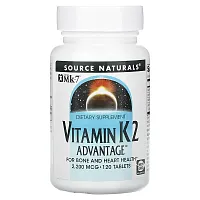 Source Naturals, Vitamin K2 Advantage, 2,200 mcg, 120 Tablets