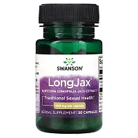 Swanson, LongJax, Eurycoma Longifolia Jack Extract, 400 mg, 30 Capsules