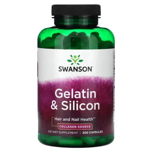 Swanson, Gelatin &amp; Silicon, 200 Capsules