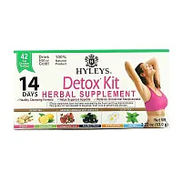 Hyleys Tea, Detox Kit, 14 Day Cleanse, Assorted Flavors, 42 Foil Envelope Tea Bags, 2.22 oz (63.0 g)