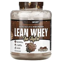 MuscleSport, Lean Whey, Iso-Hydro, Chocolate Ice Cream, 5 lbs (2,268 g)