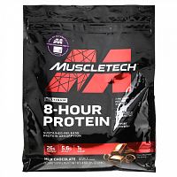 MuscleTech, Platinum 8-Hour Protein, смесь для приготовления протеинового коктейля, молочный шоколад, 2,09 кг (4,6 фунта)