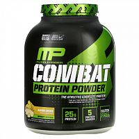 MusclePharm, Combat Protein Powder, протеиновый порошок, со вкусом бананового крема, 1814 г (4 фунта)