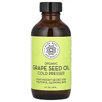 Pure Body Naturals, Organic Grape Seed Oil, 4 fl oz (118 ml)