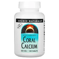 Source Naturals, Coral Calcium, 600 mg, 120 Tablets (300 mg per Tablet)