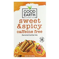 Good Earth Teas, Herbal Tea, Sweet &amp; Spicy, Caffeine Free, 18 Tea Bags, 1.43 oz (40.5 g)