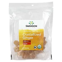 Swanson, Certified Organic Crystallized Ginger, 6 oz (170 g)